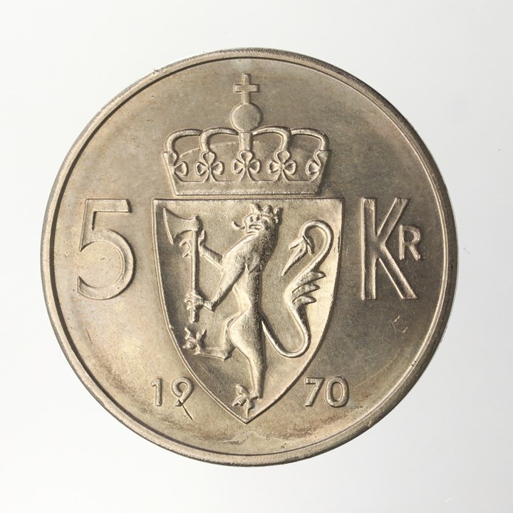5 Kroner 1970 Kv 0