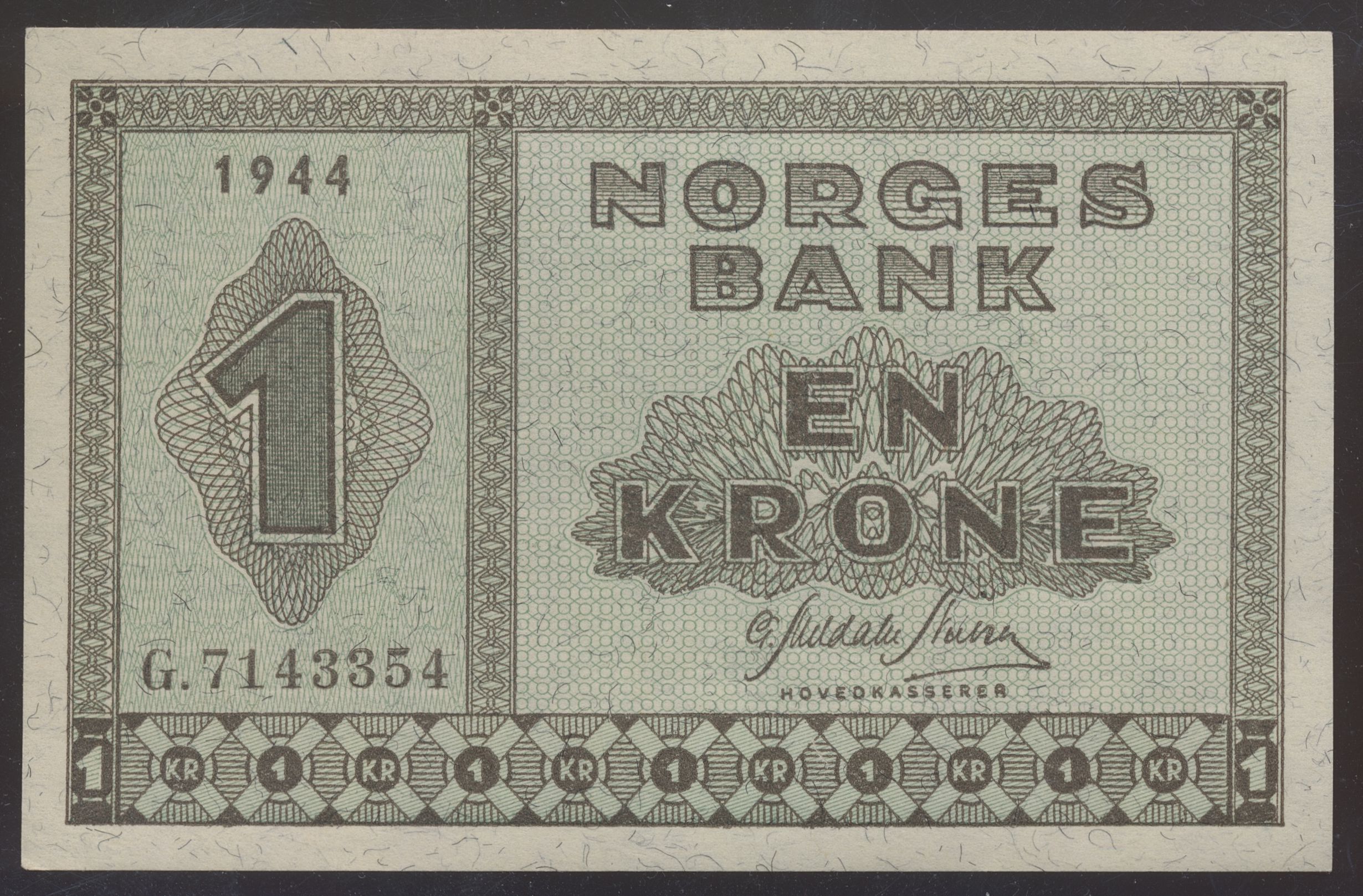 1 Krone 1944 G Kv 0/01