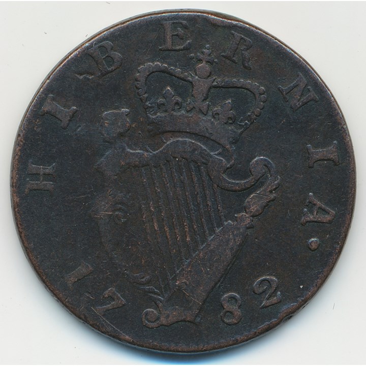 Ireland 1/2 Penny 1782 VF