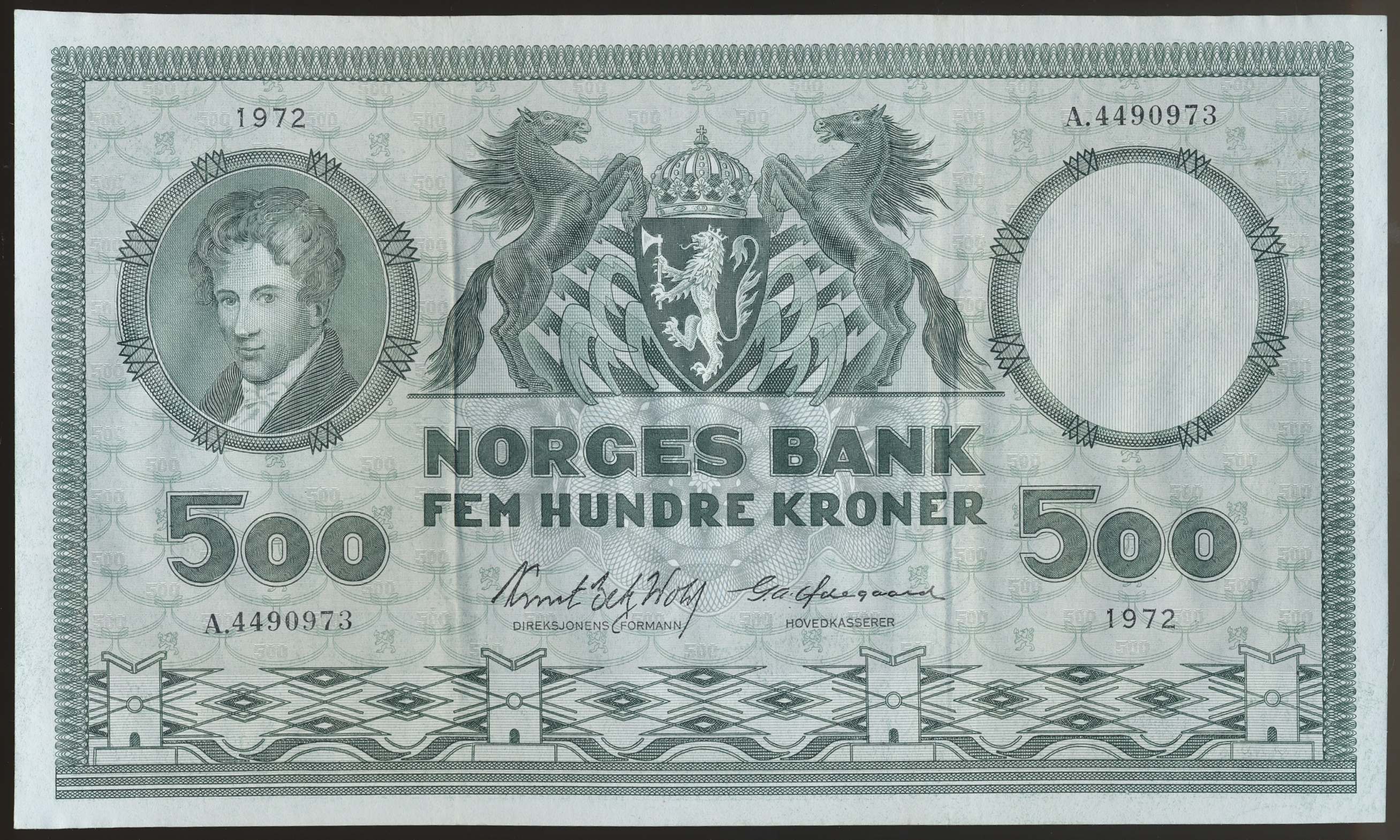 500 Kroner 1972 A Kv 1+/01