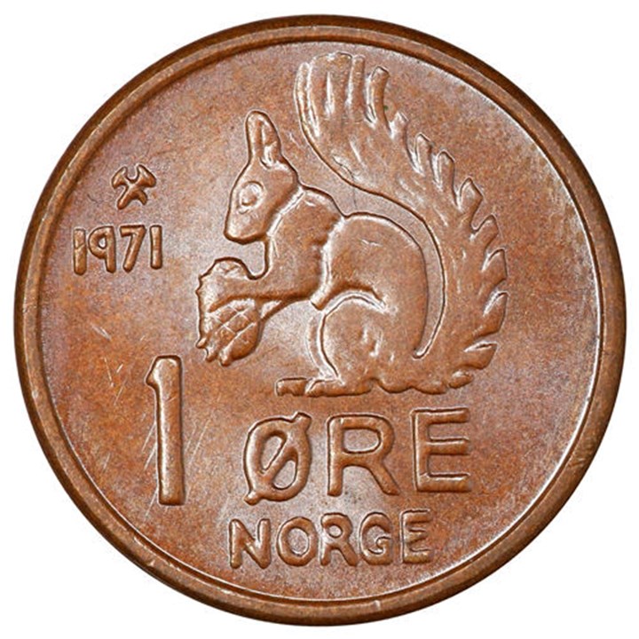 1 Øre 1971 Kv 0