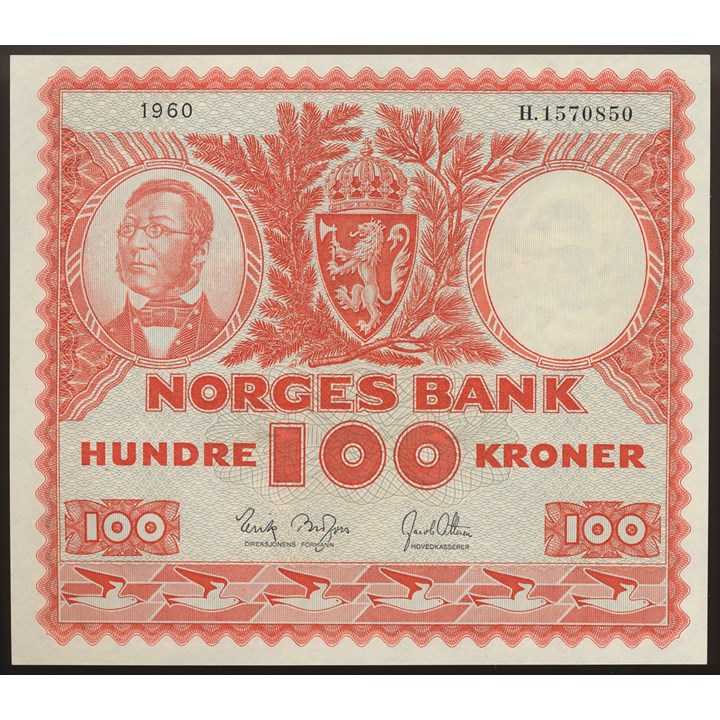 100 Kroner 1960 H Kv 0