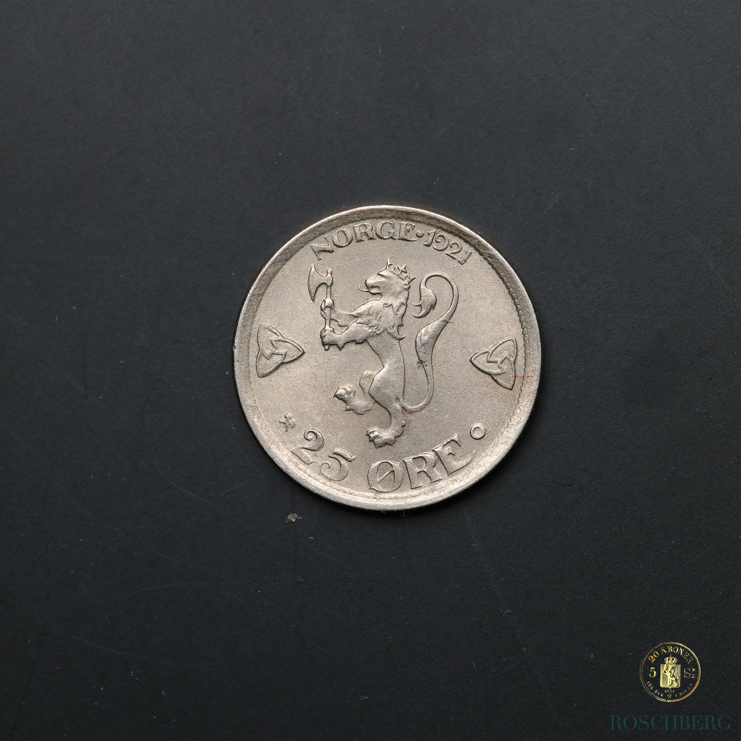 Norge 25 Øre 1921 Kv 01