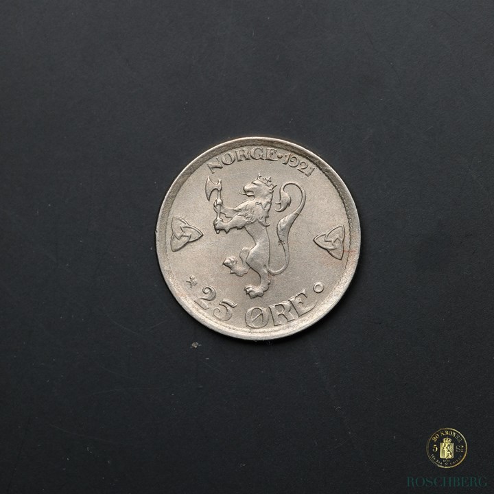 Norge 25 Øre 1921 Kv 01