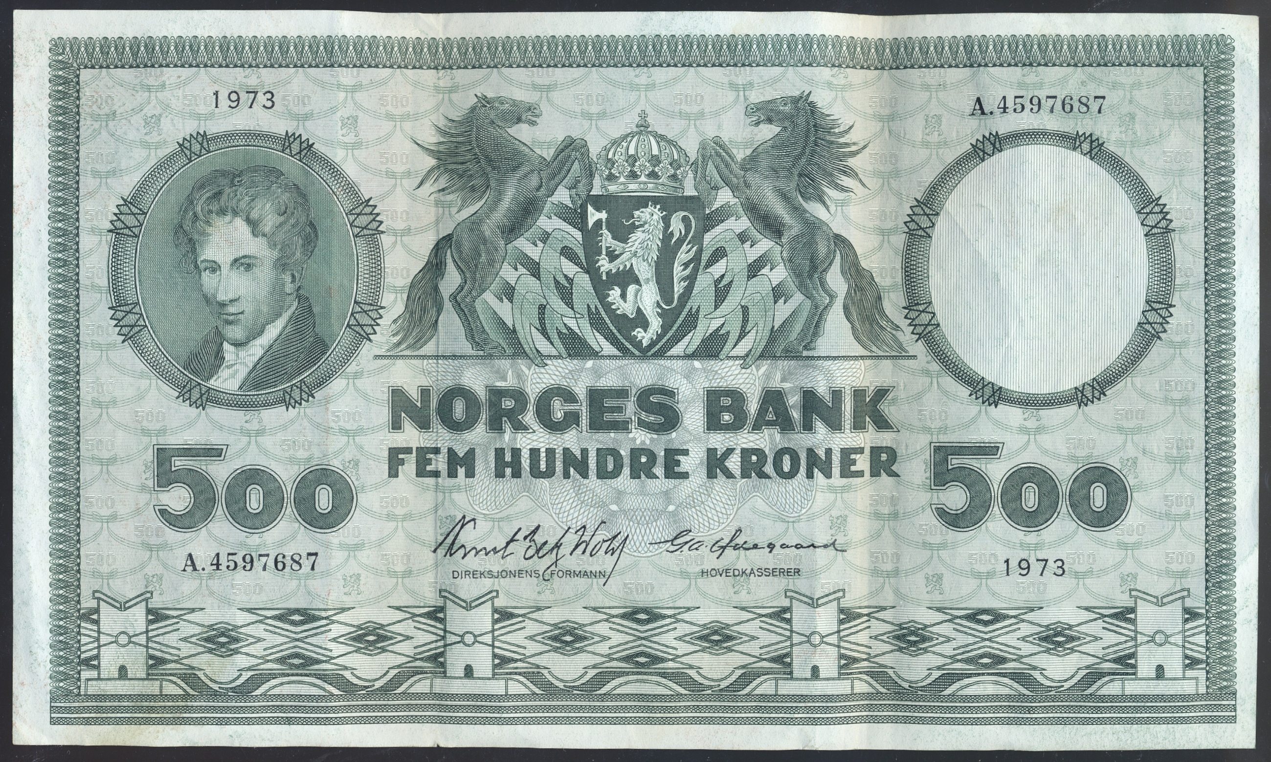 500 Kroner 1973 A Kv 1