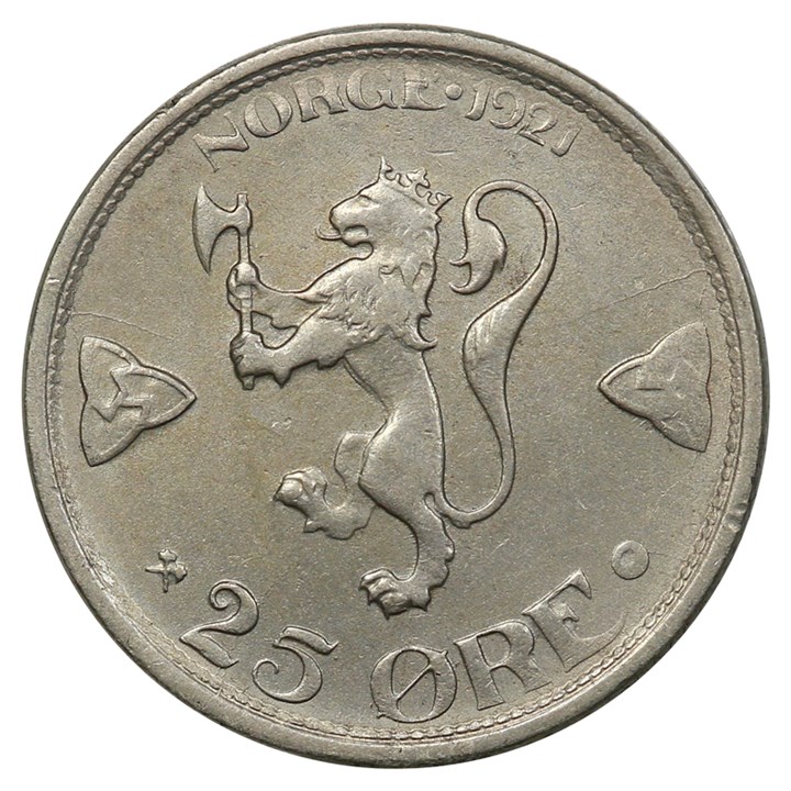 25 Øre 1921 Kv 1+