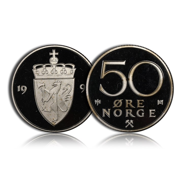50 Øre 1996 Kv Proof