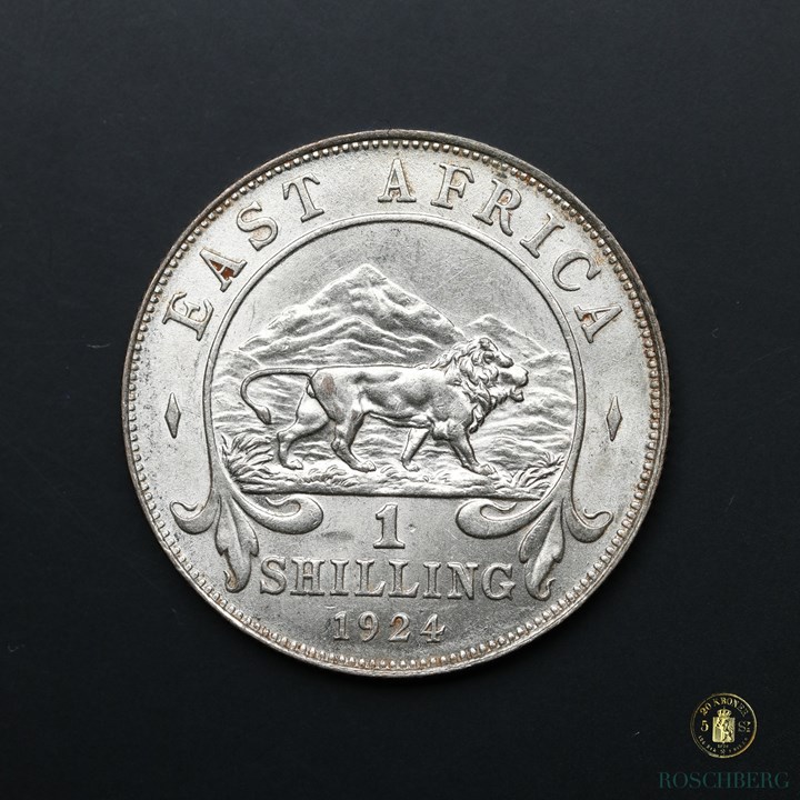East Africa Shilling 1924 Kv UNC