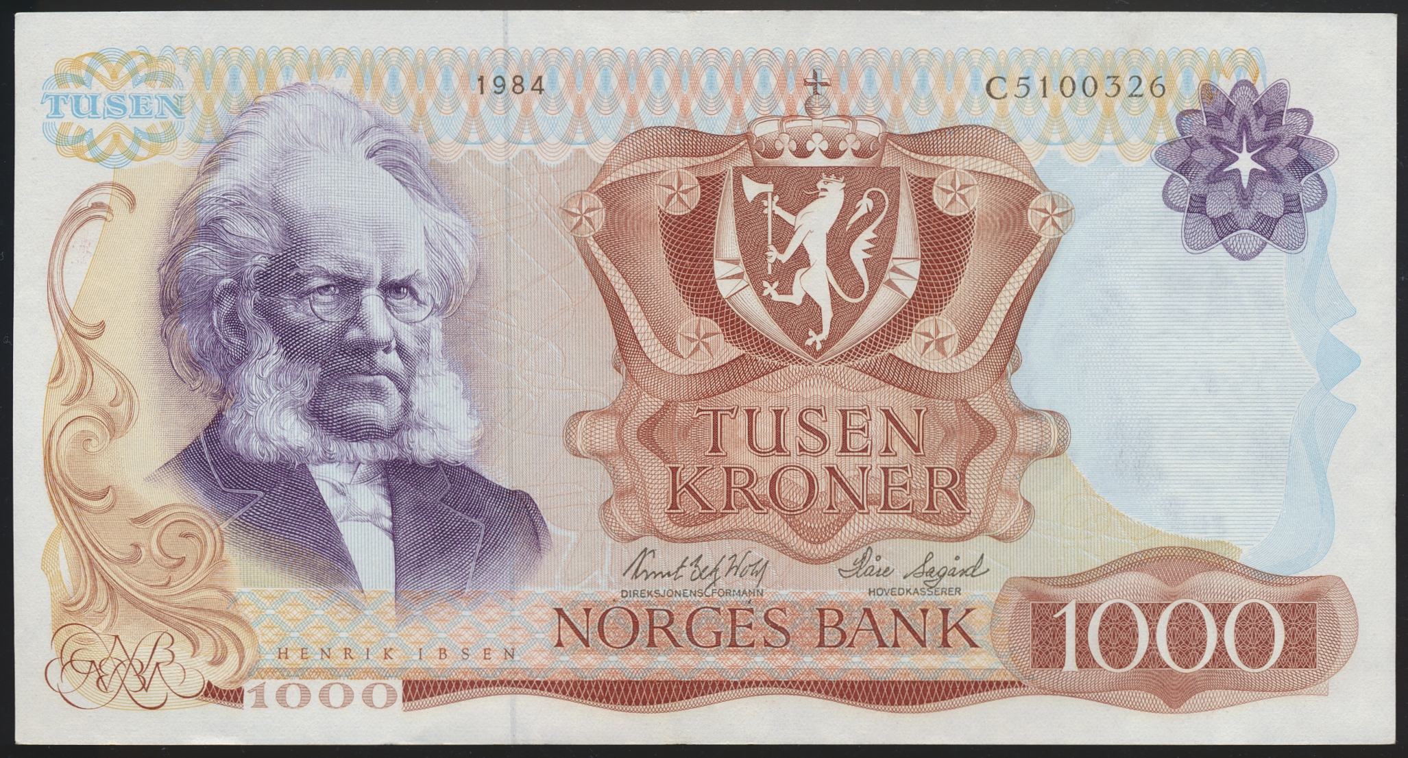 1000 Kroner 1984 C Kv 1/1+