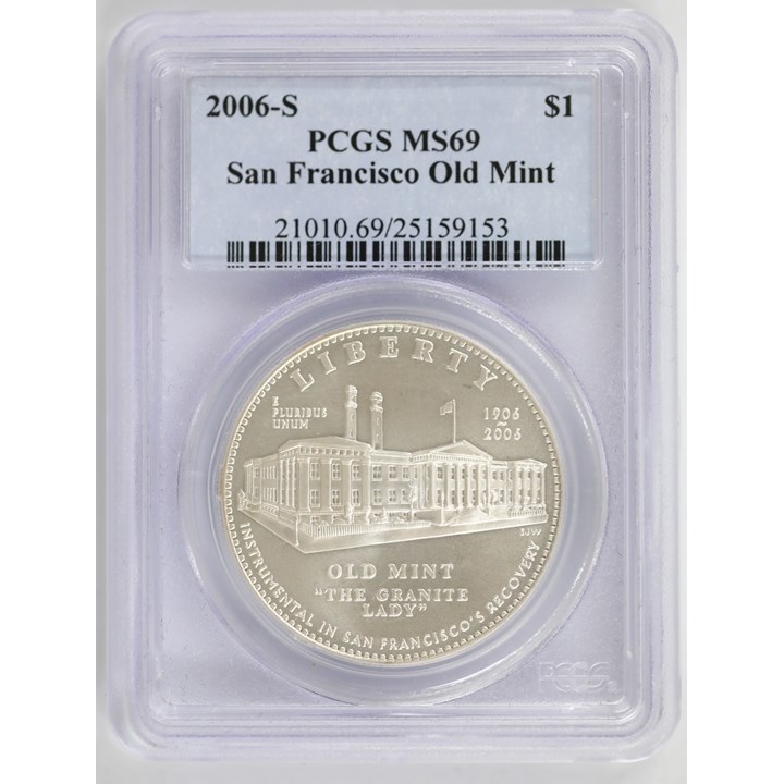 USA $1 2006-S Old Mint PCGS MS69