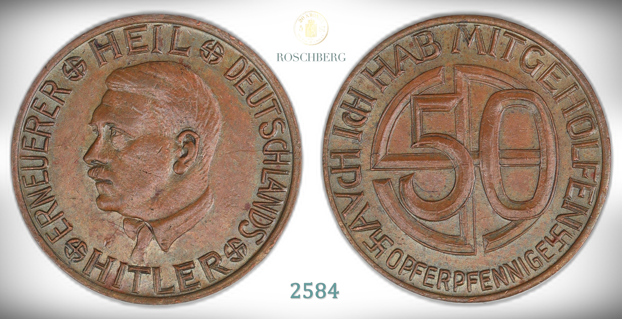 Germany, Third Reich 50 Opferpfennige 1941  Kv: 01 (UNC)