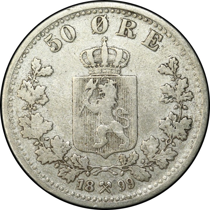 50 Øre 1899 Kv 1/1-