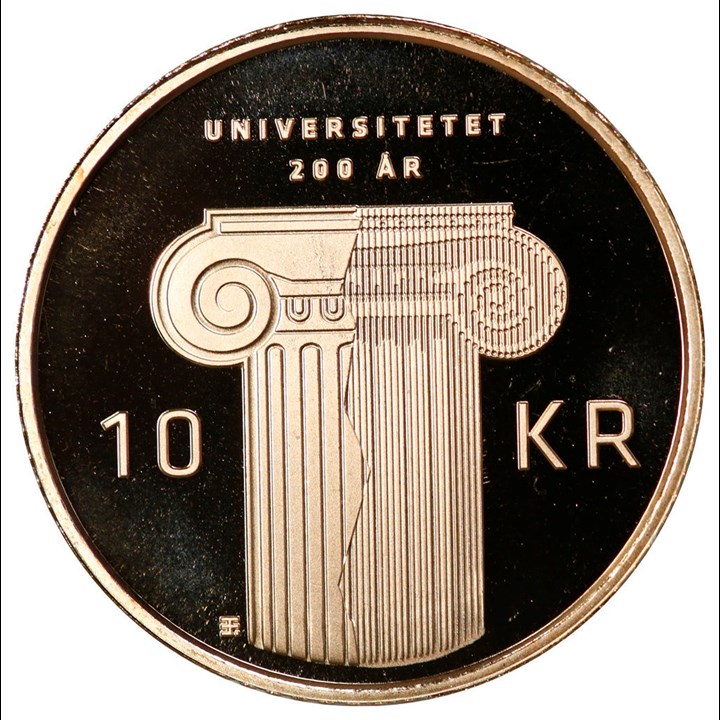 10 Kroner 2011 Universitetet 200 År Proof