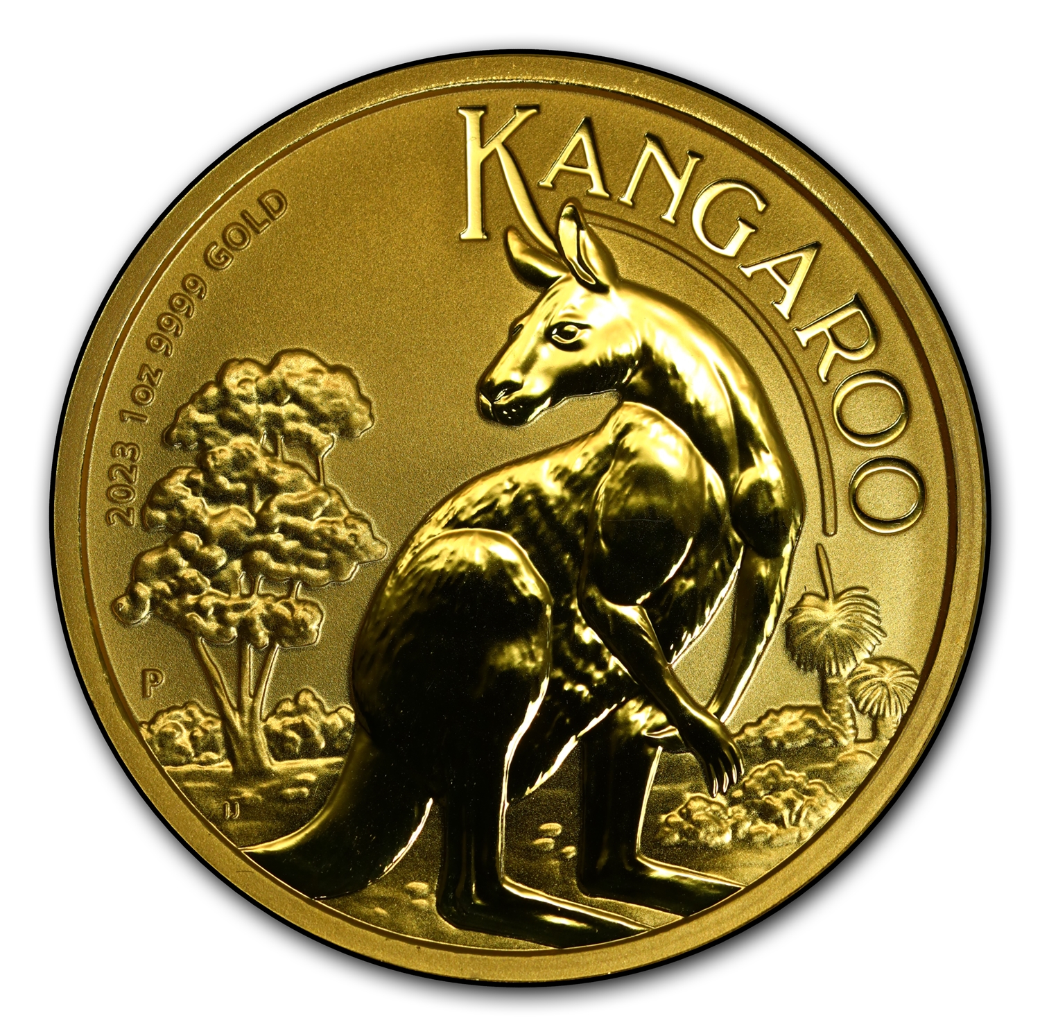 Australia 100 Dollar Kangaroo/Nugget 1 Oz 9999 gull UNC