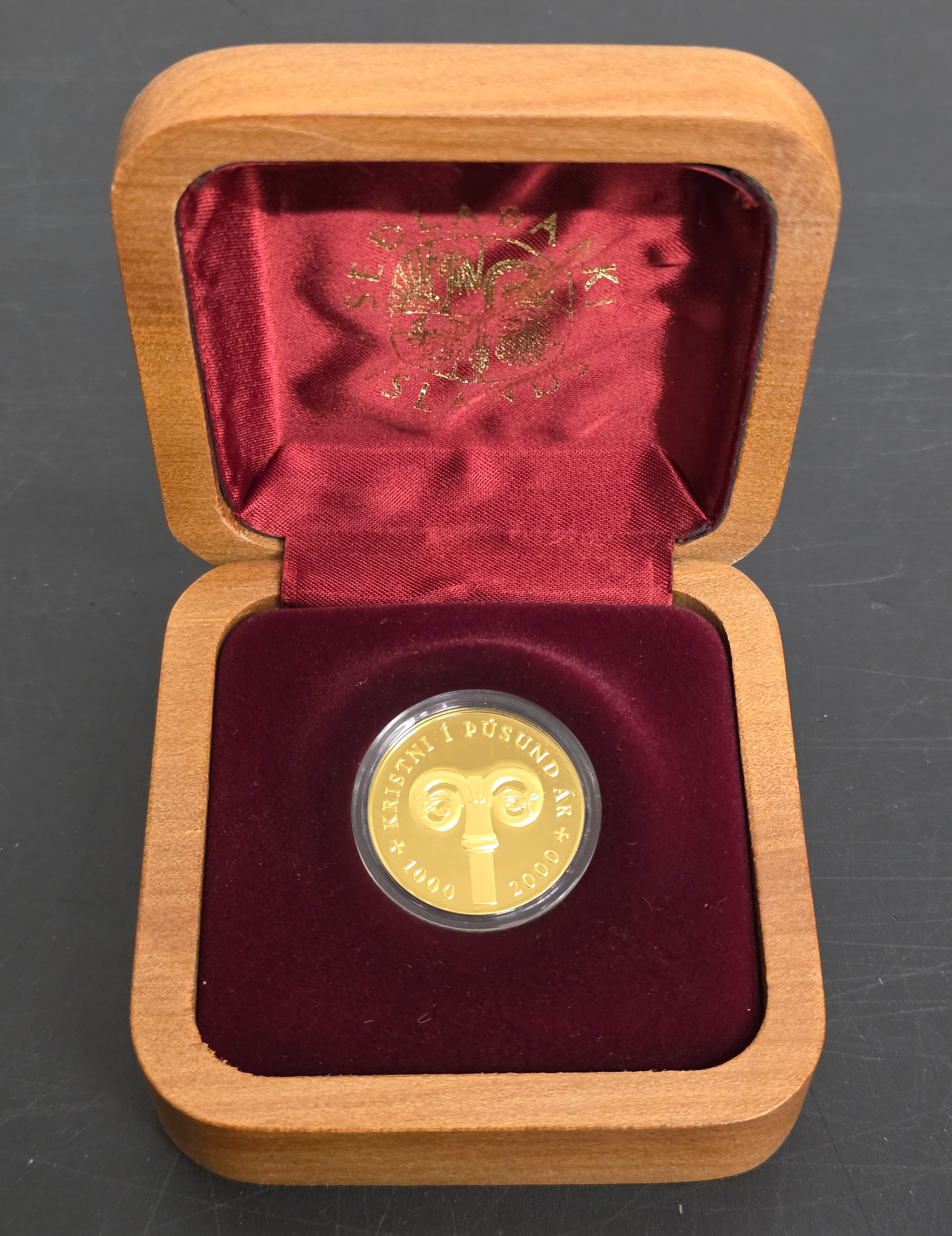 Island 10000 Kronur 2000 1/4 Oz Gull Proof