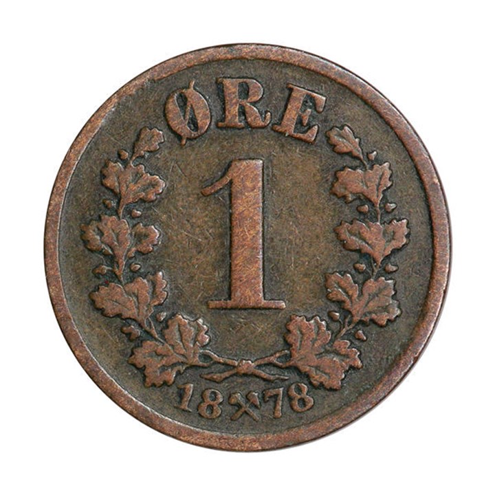 1 Øre 1878 Kv 1