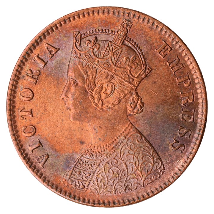 India British 1/4 Anna 1894 UNC