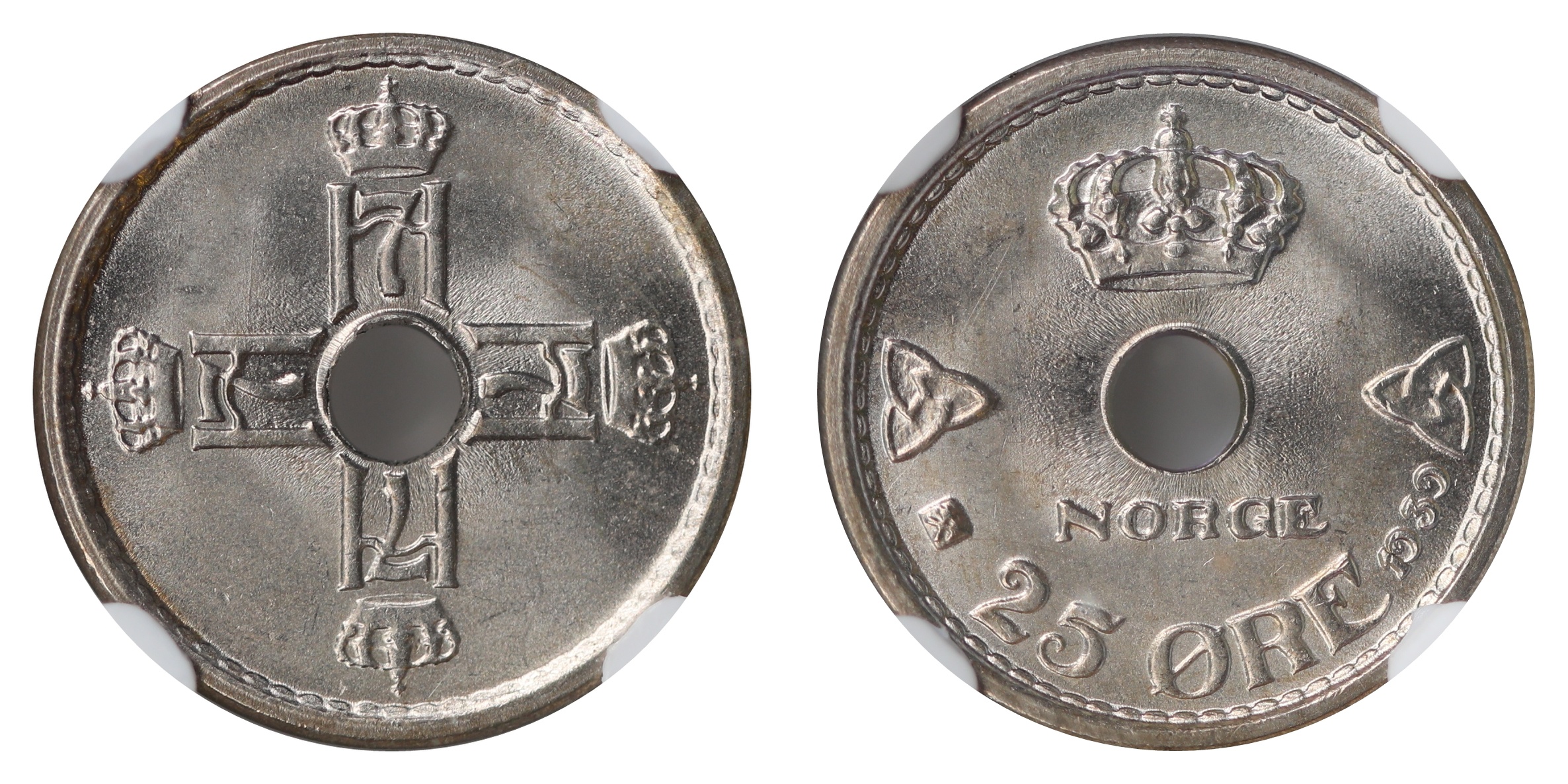 Norge 25 Øre 1939  Kv: NGC MS65