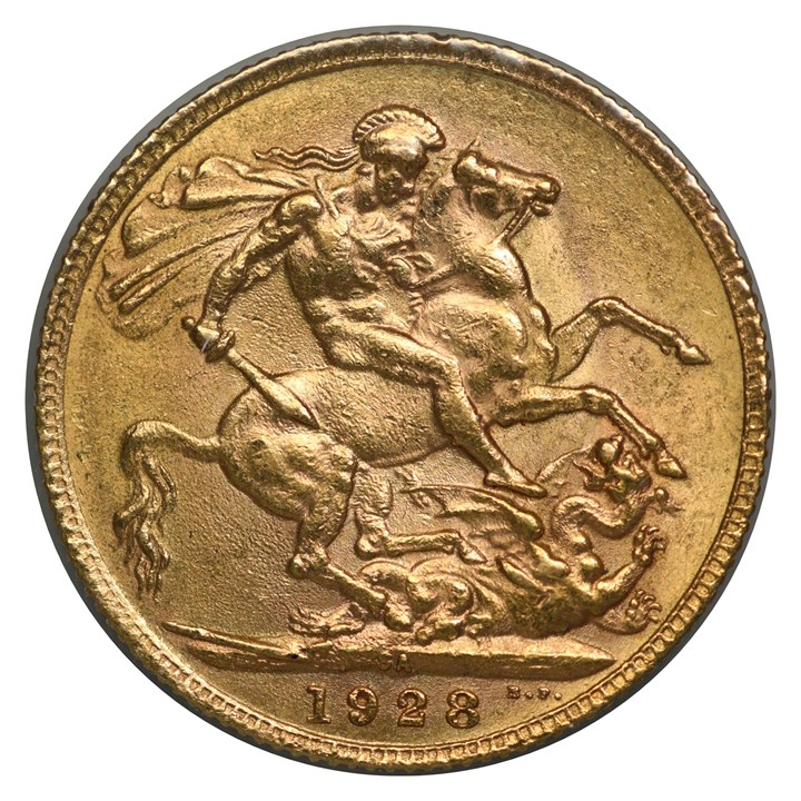 Sør Afrika Sovereign 1928 SA Kv 1+
