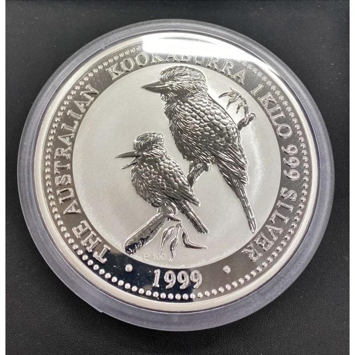 Australia Kookaburra 1999 1 Kilo 999 Sølv UNC