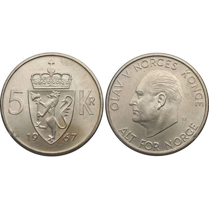 5 Kroner 1967 Kv 0