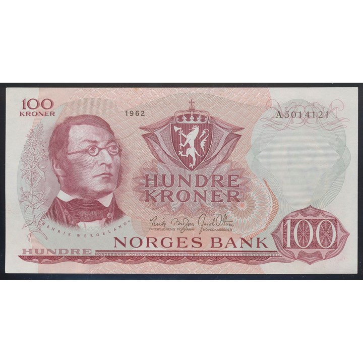 100 Kroner 1962 A Kv 0/01