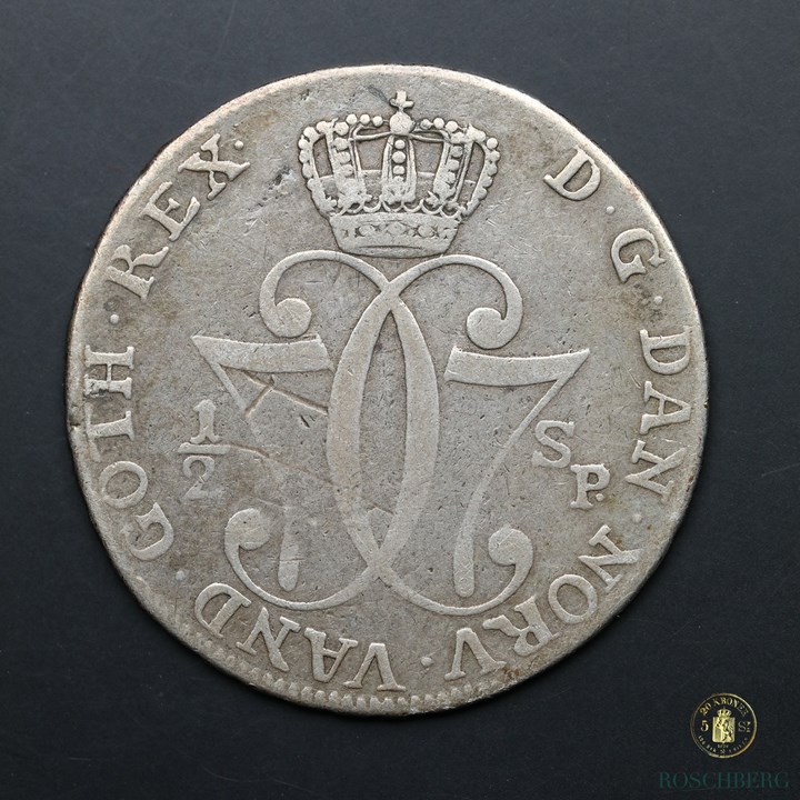 Norge 1/2 Speciedaler 1776 Kv 1