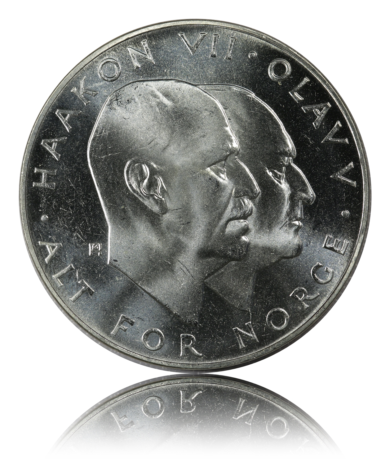 100 Stk 25 Kroner 1970 2537 gram rent sølv