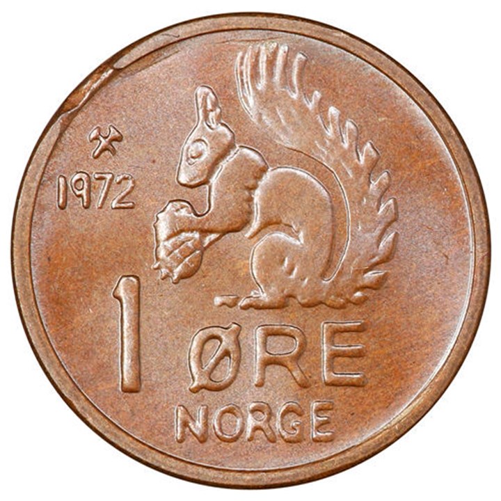 1 Øre 1972 Kv 0