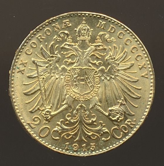 Østerrike 20 Corona 1915 Restrike