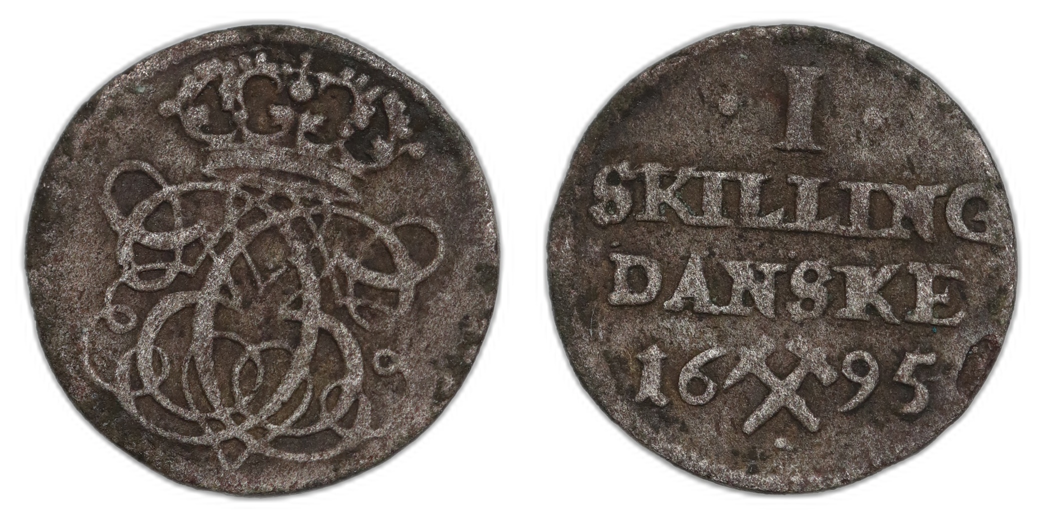 1 Skilling 1695 Kv 1