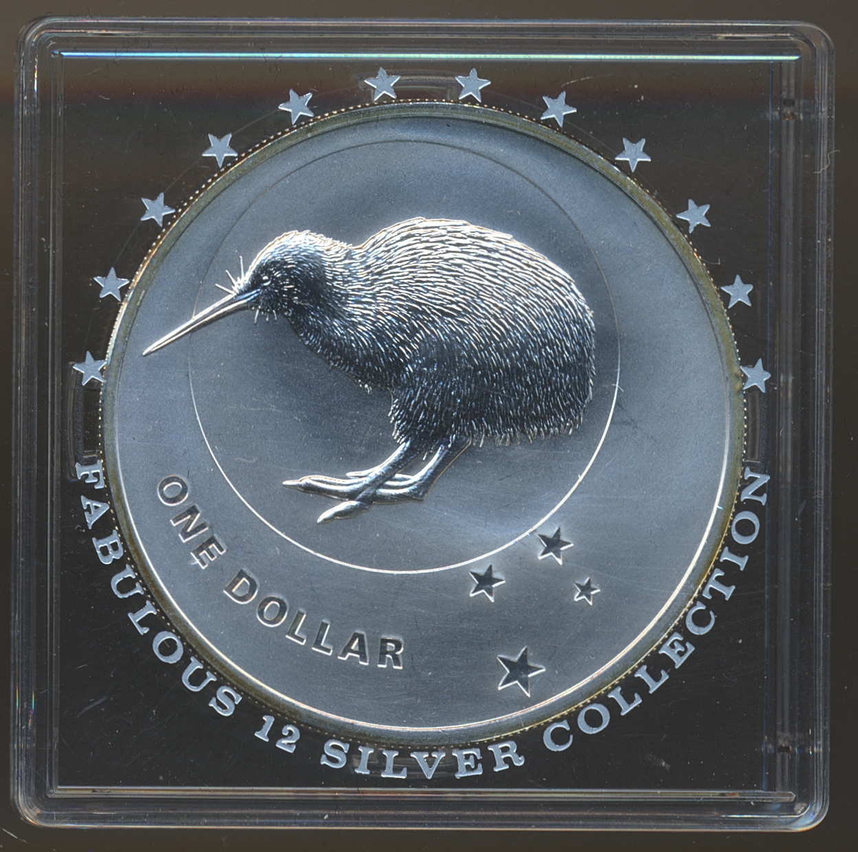 New Zealand 1 Dollar 2010 "Kiwi" 1 Oz 999 Sølv UNC