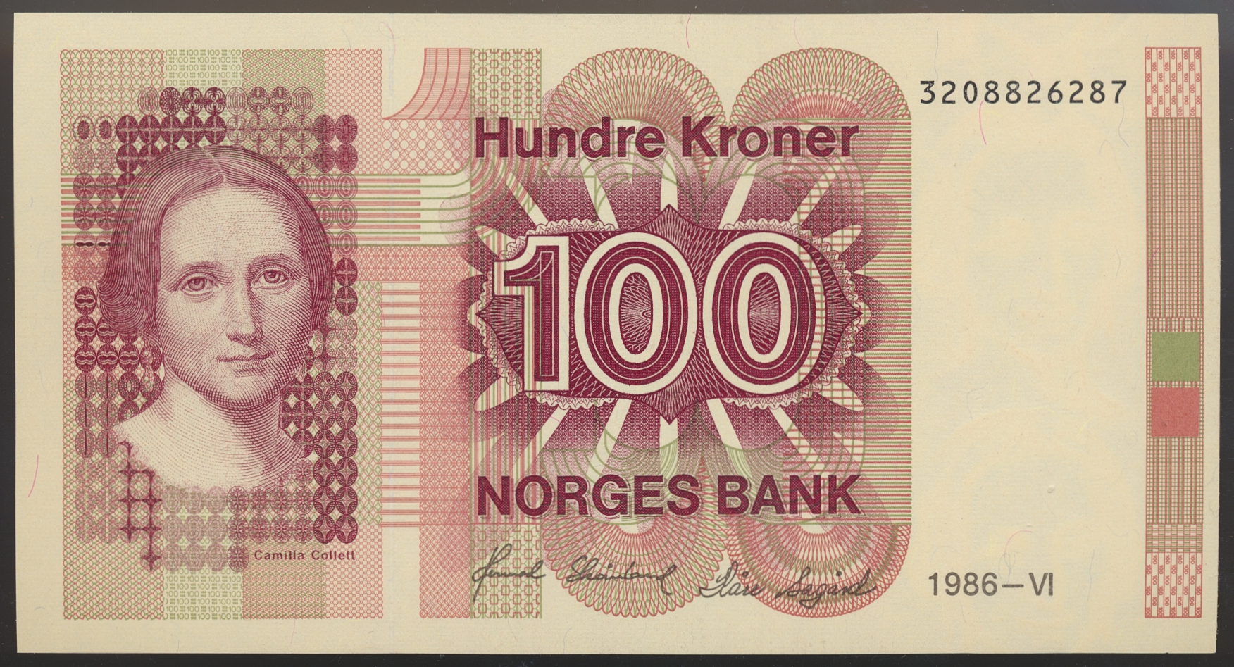 100 Kroner 1986 Kv 0