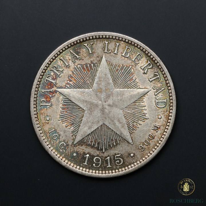 Cuba 40 Centavos 1915 Kv UNC