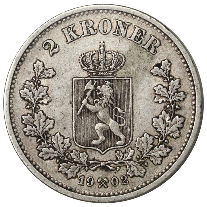 2 Krone 1902 Kv 1+