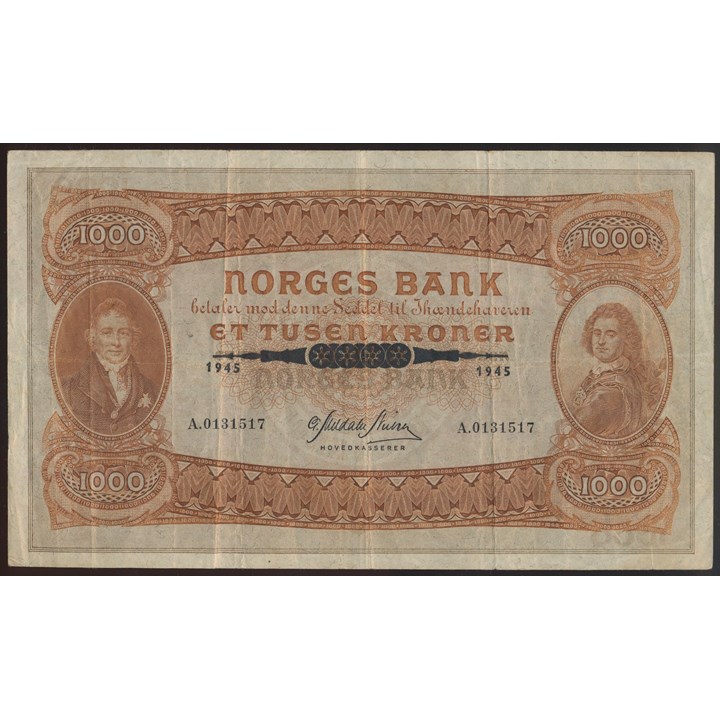 1000 Kroner 1945 A Kv 1/1-