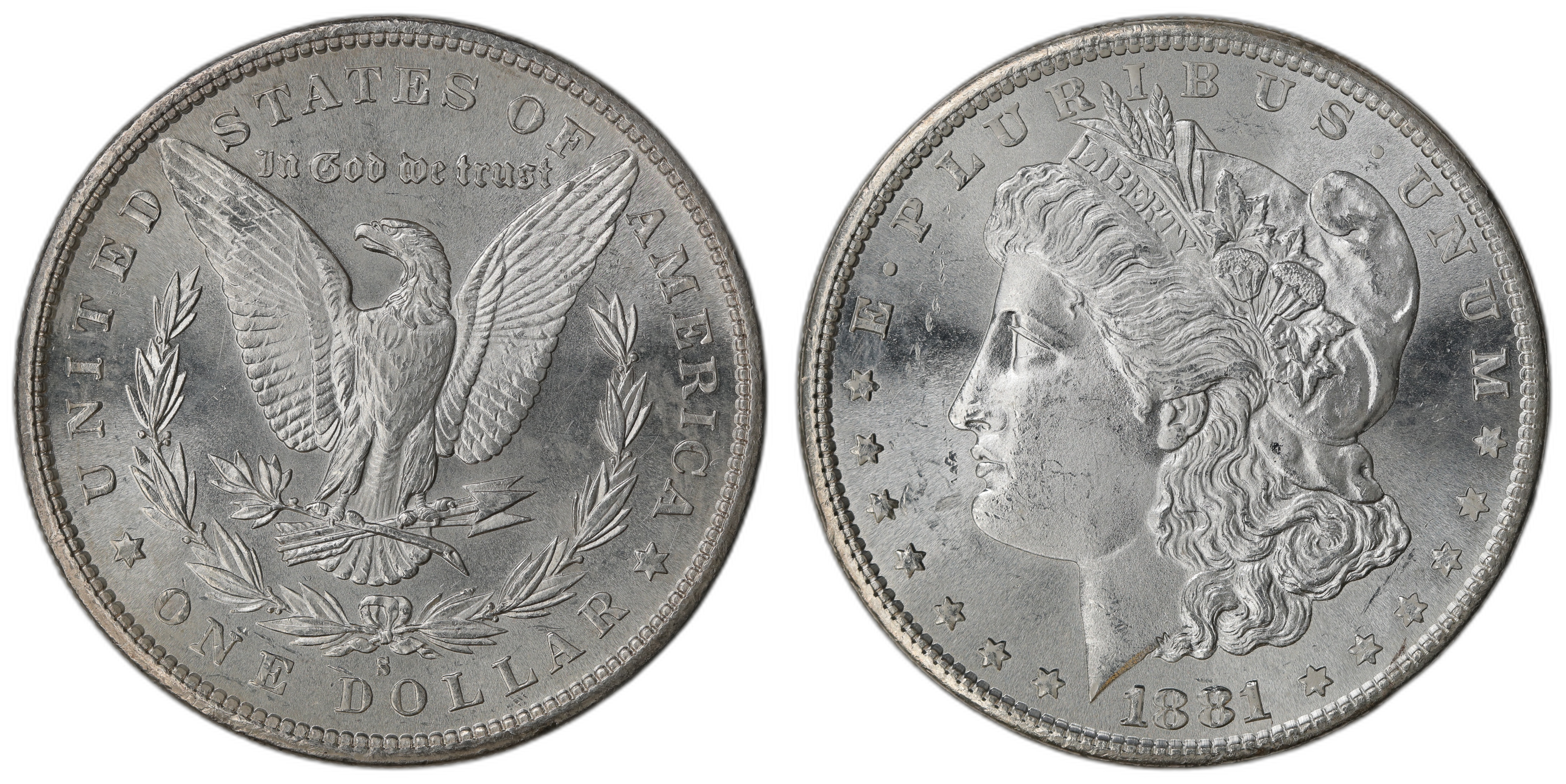 USA Dollar 1881-S  Kv: UNC