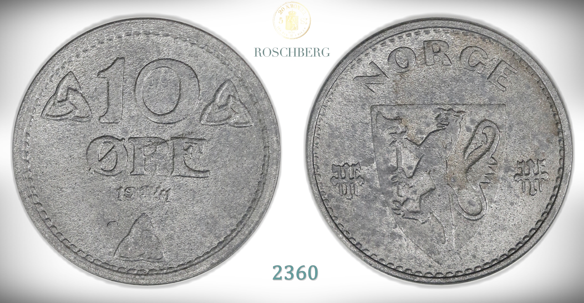 Norge 10 Øre 1941 Sink Kv: 0