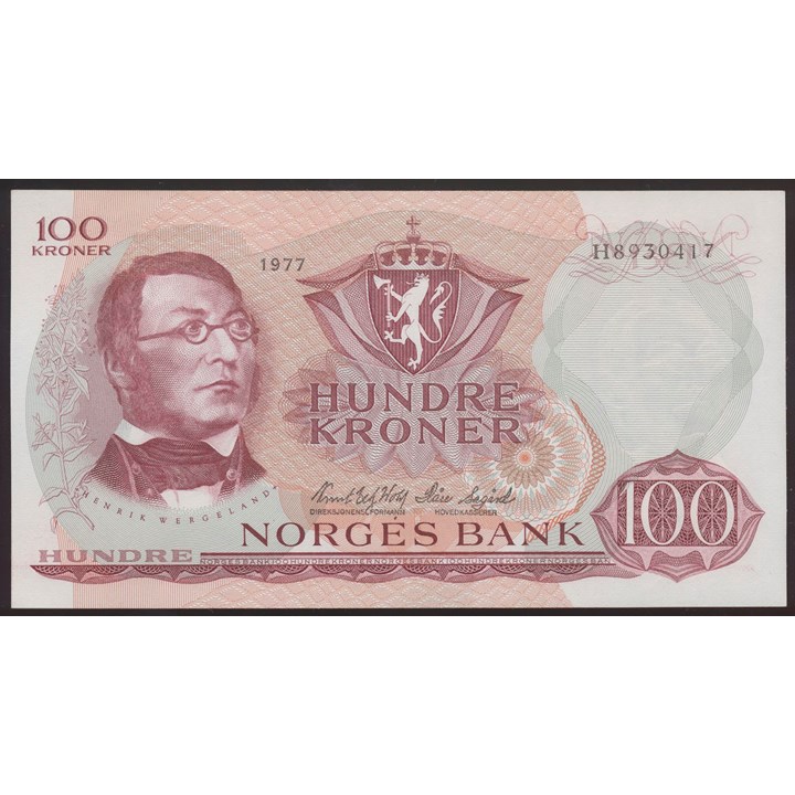 100 Kroner 1977 H Kv 01