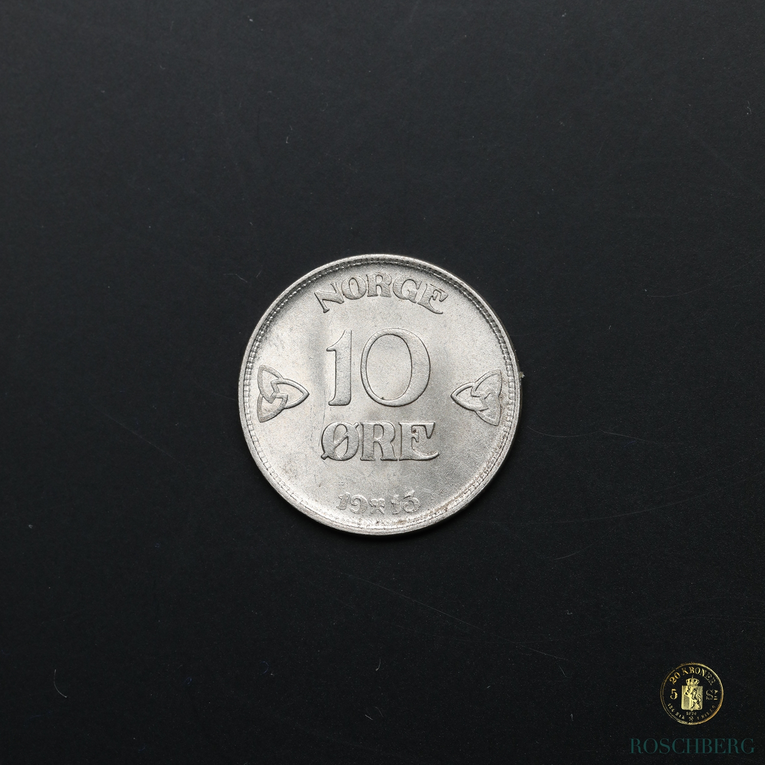 Norge 10 Øre 1913 Kv 0/01