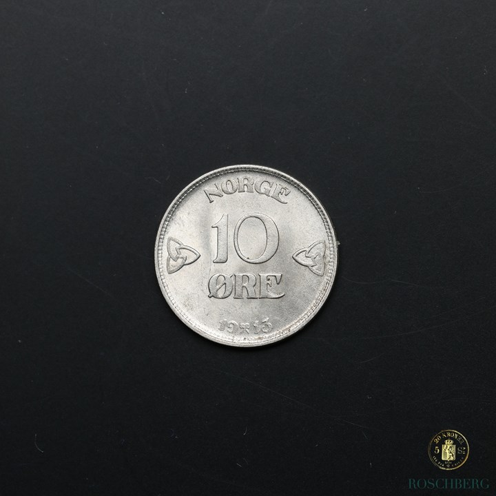 Norge 10 Øre 1913 Kv 0/01