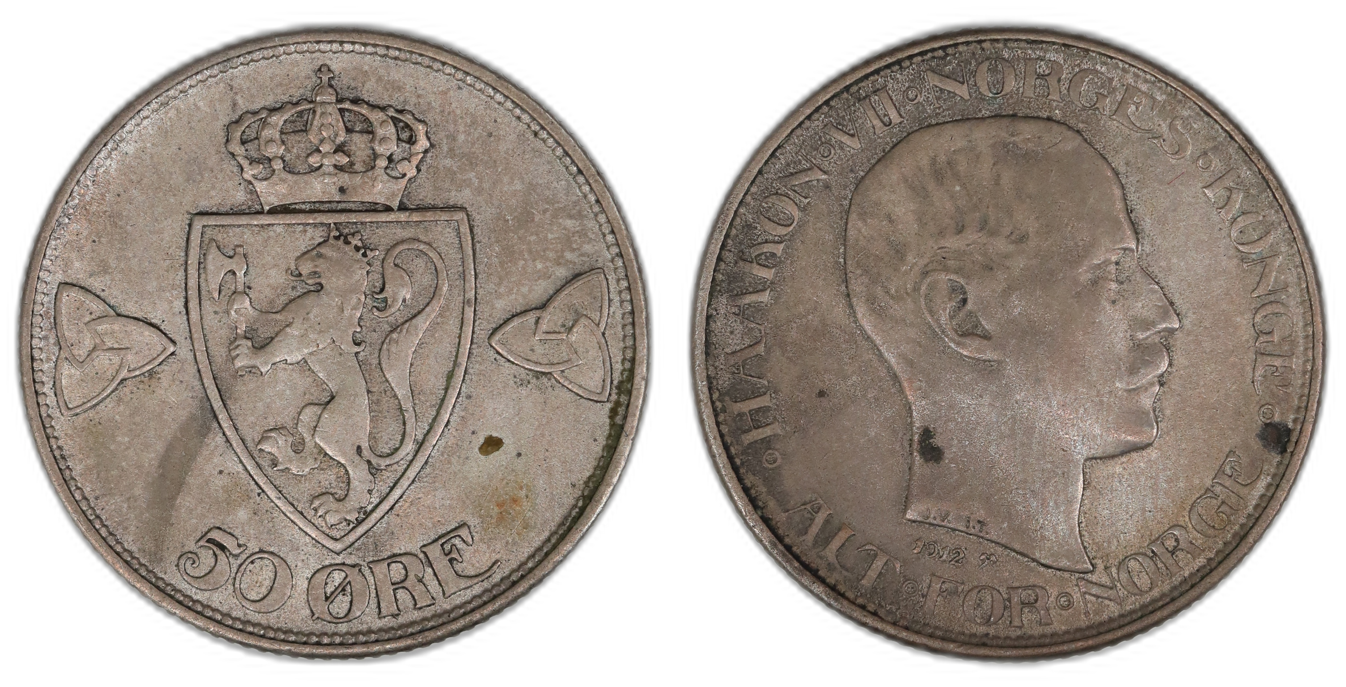 Norge 50 Øre 1912  Kv: 1+