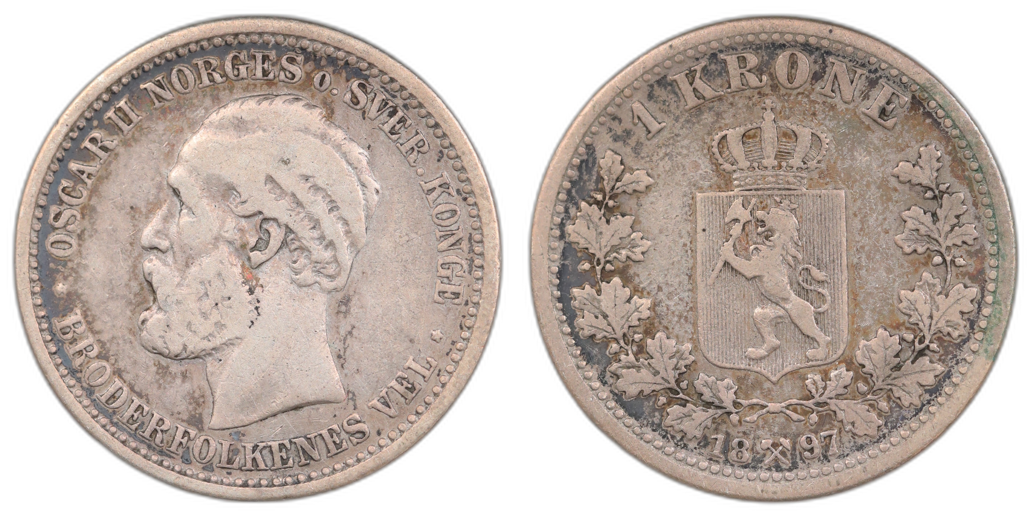 Norge 1 Krone 1897 Kv 1