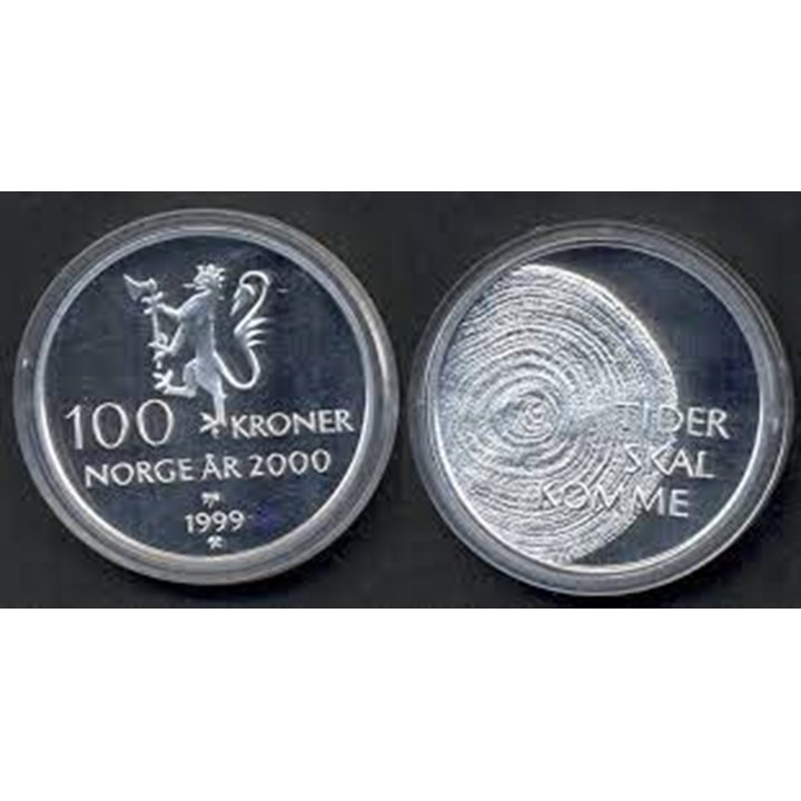 100 Kroner 1999 Tusenårsmynten Proof