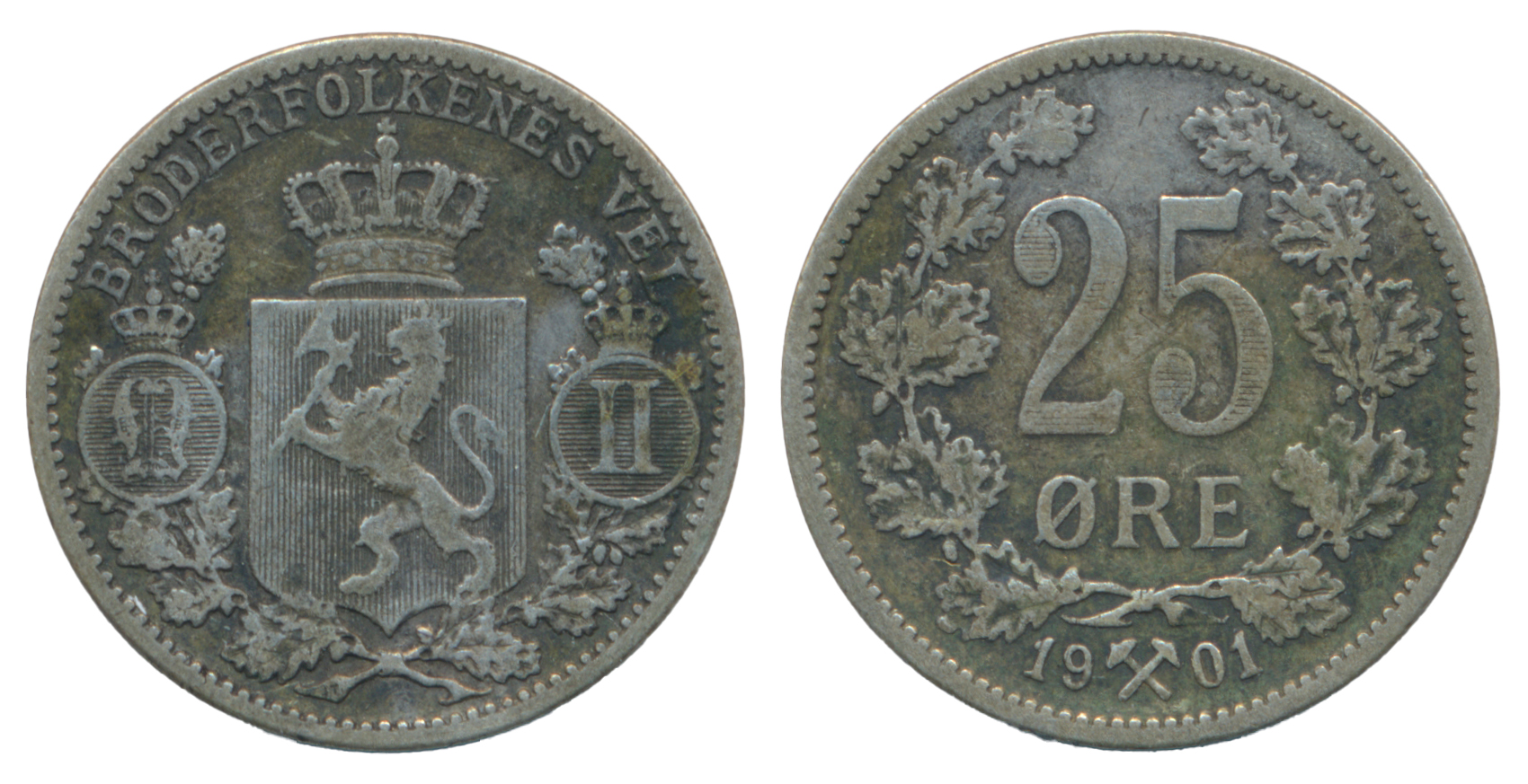 25 Øre 1901 Kv 1