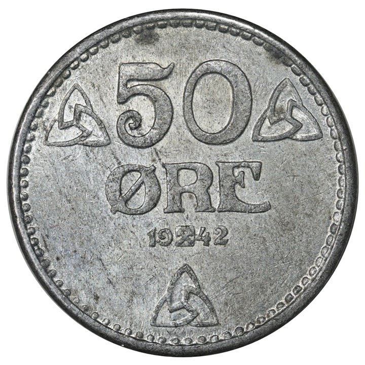 50 Øre 1942 Kv 0/01
