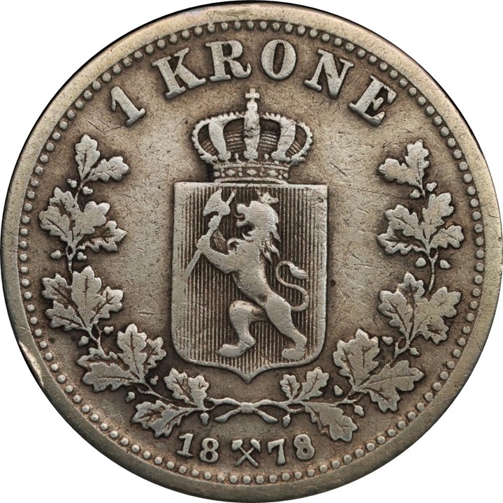 1 Krone 1878 Kv 1/1-