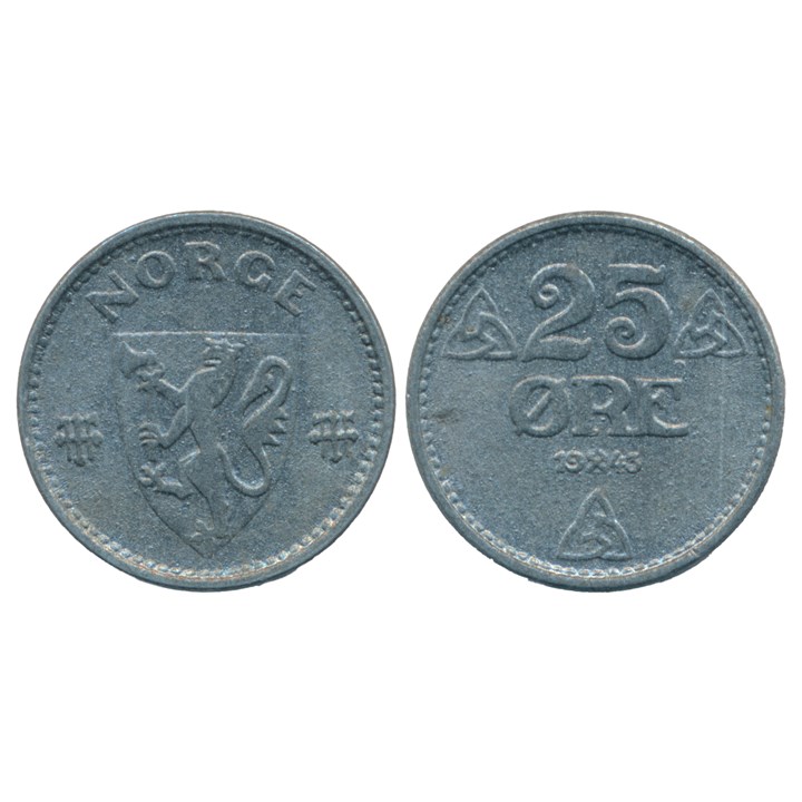 25 Øre 1943 Kv 0
