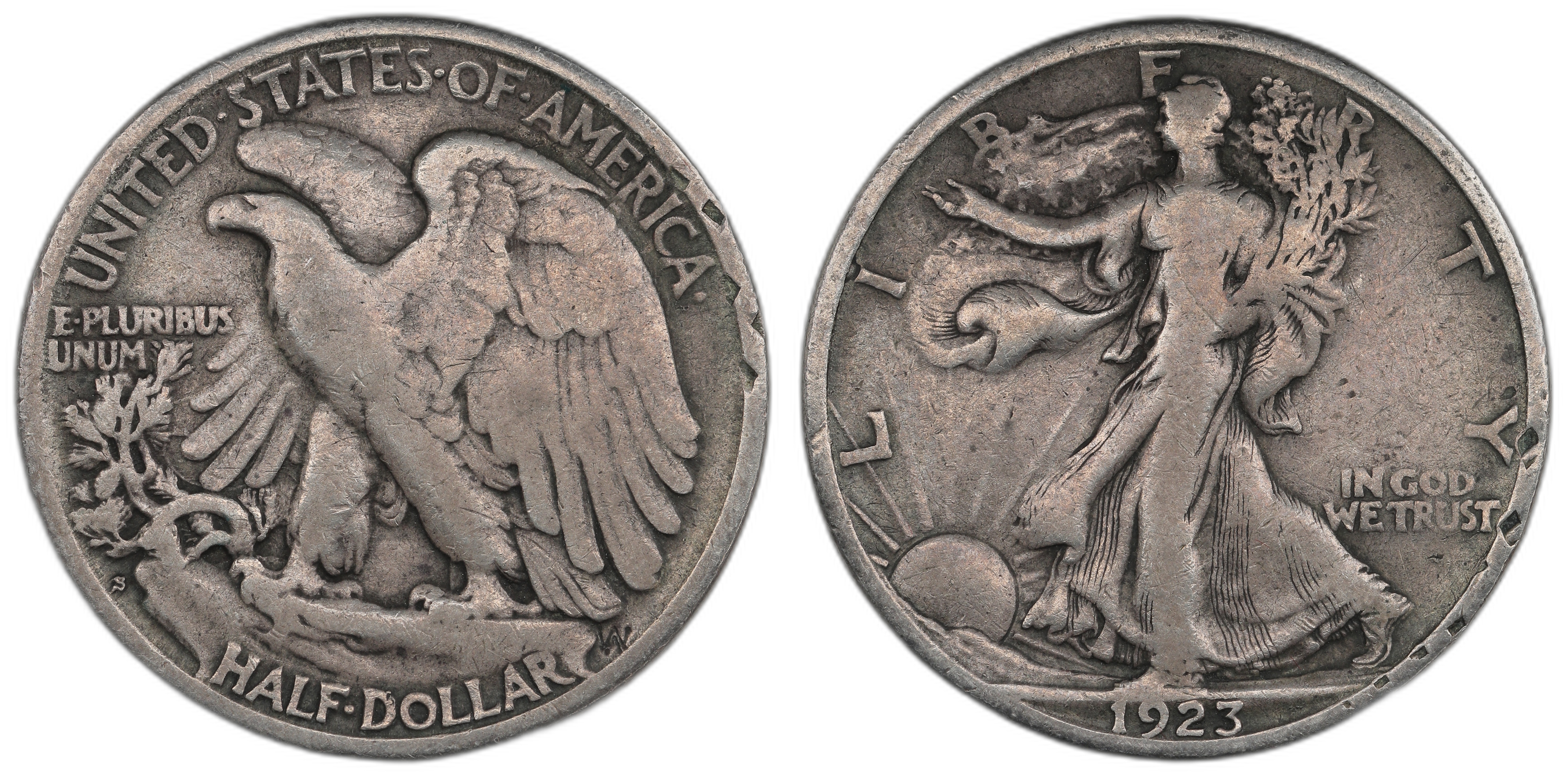 USA 50 Cents 1923-S Kv: 1- (F)