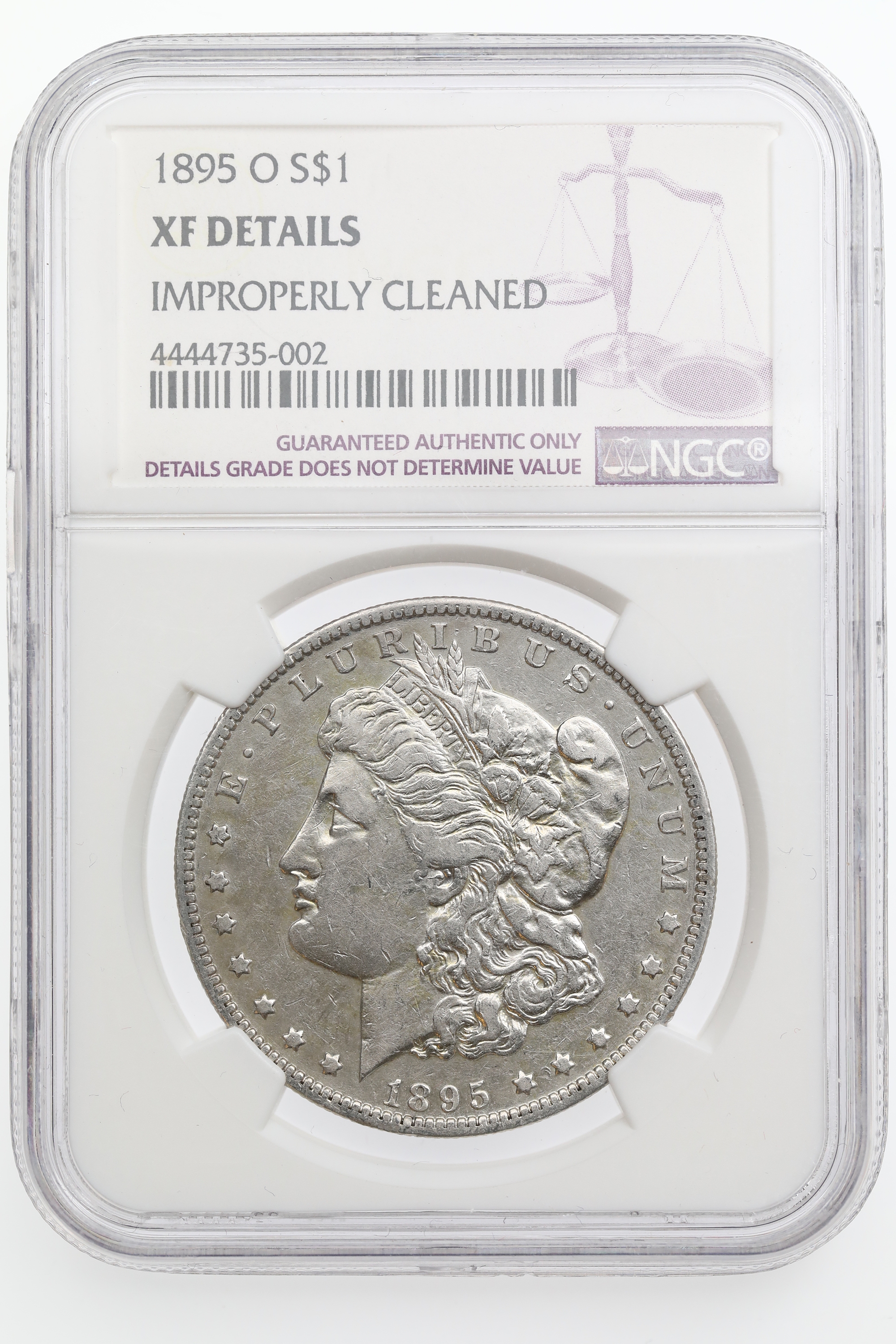 USA Dollar 1895-O Kv: NGC XF-Cleaned